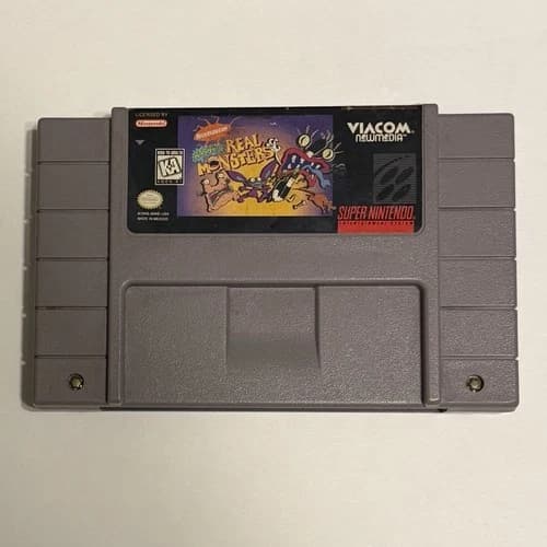 Aaahh!!! Real Monsters (SNES, 1995) Authentic / Tested & Works / Great Shape!
