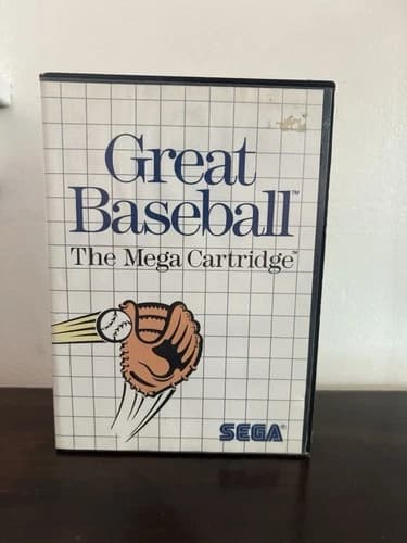 Great Baseball (SEGA Master System) Complete CIB Mega Cartridge