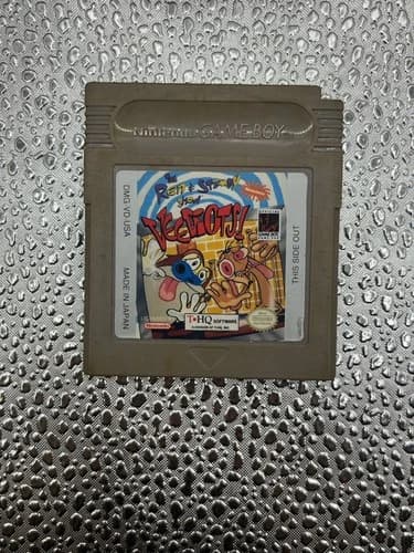 Nintendo GameBoy The Ren & Stimpy Show Veediots THQ Adventure Video Game