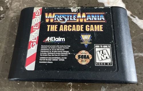 wrestlemania the arcade game sega genesis CART ONLY