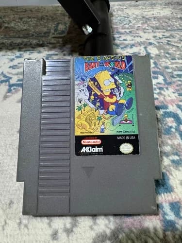 The Simpsons: Bart vs. the World (NES, 1991) - Authentic - Cart Only