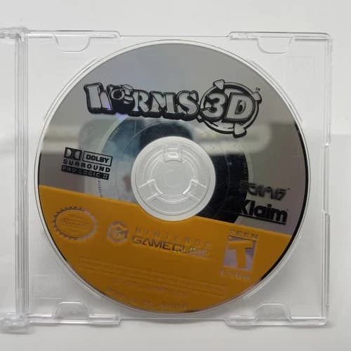 Worms 3D (Nintendo GameCube, 2004) DISC ONLY