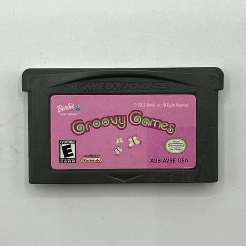 Nintendo Game Boy Advance Barbie Groovy Games Authentic Tested & Working 2002