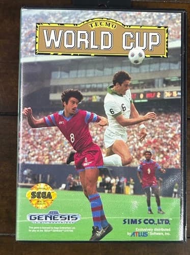 Tecmo World Cup Sega Genesis Complete With Manual Tested Tecmo