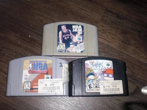 Kobe Bryant NBA Courtside NBA Jam 99 Rugrats in Paris: The Movie Nintendo 64 N64