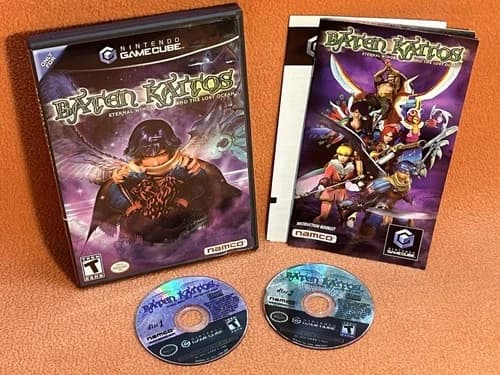 Baten Kaitos Eternal Wings Lost Ocean Nintendo GameCube Black Label Complete!