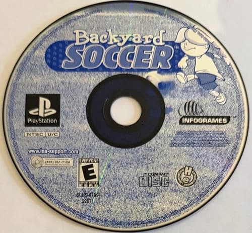 Backyard Soccer (Sony PlayStation 1, PS1) DISC ONLY | NO TRACKING | M1614