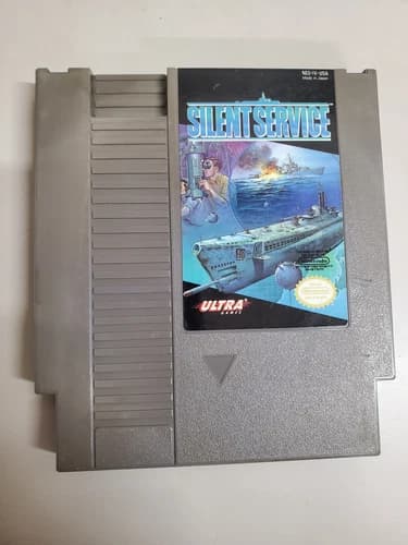 Silent Service (Nintendo Entertainment System 1989) NES Cart only Tested Cleaned