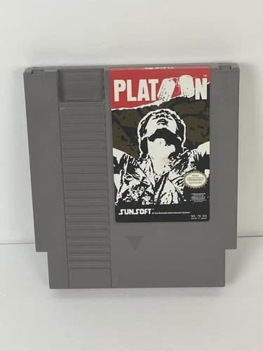 Platoon Nintendo Entertainment System NES Video Game Tested Working