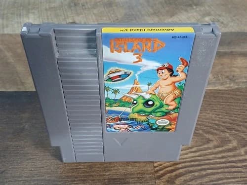 Adventure Island 3 (Nintendo NES, 1992) Game Only - Tested