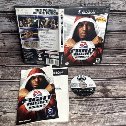 Fight Night Round 2 Nintendo Gamecube Complete CIB Tested GC Please Read Descrip