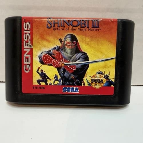 Shinobi III 3: Return of the Ninja Master (Sega Genesis, 1993) TESTED Authentic