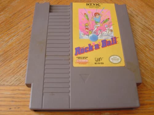 Rock 'n' Ball (Nintendo Entertainment System, 1990) Authentic Tested Working NES