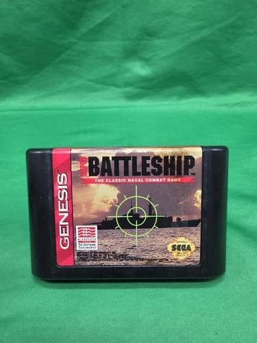 Super Battleship (Sega Genesis) Cartridge CLEANED & TESTED