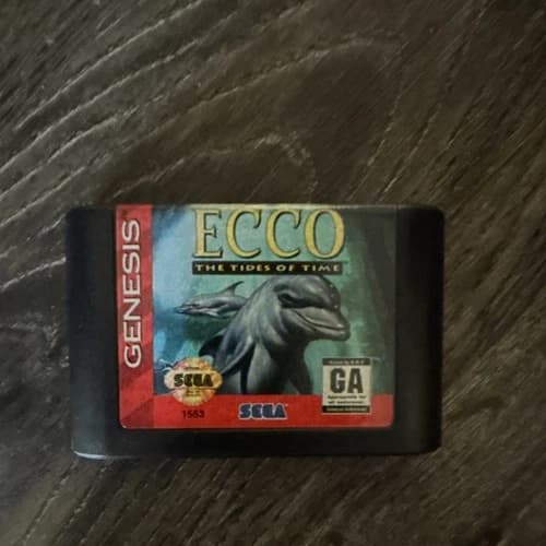 SEGA Ecco: The Tides of Time Sega Genesis GA NTSC-U/C Ecco the Dolphin Series