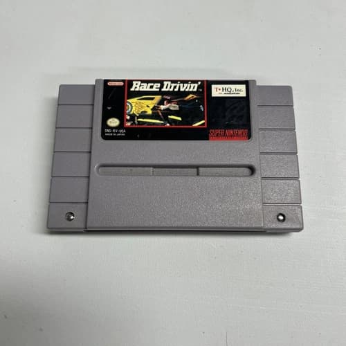 SNES Game - Race Drivin' - Tested
