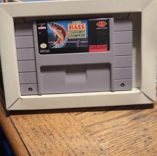 TNN Bass Tournament of Champions SNES Game Fishing Box Manual Included