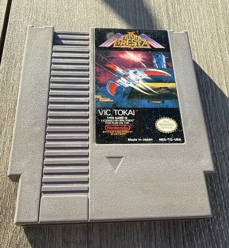 Terra Cresta (Nintendo NES, 1990) Authentic Tested Vic Tokai Shoot 'em up