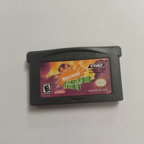 Nicktoons Freeze Frame Frenzy GBA Game Boy Advance Tested Working Cartridge
