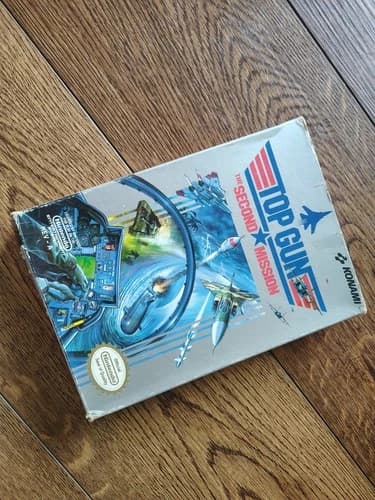 Top Gun: The Second Mission (Nintendo Entertainment System, 1990)Box Manual Game