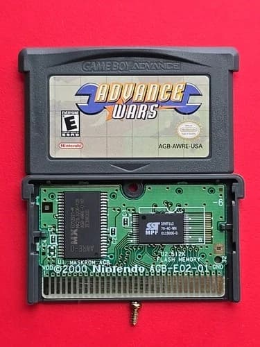 Advance Wars Game Boy Advance Nintendo GBA Authentic Saves Vintage RPG Gaming