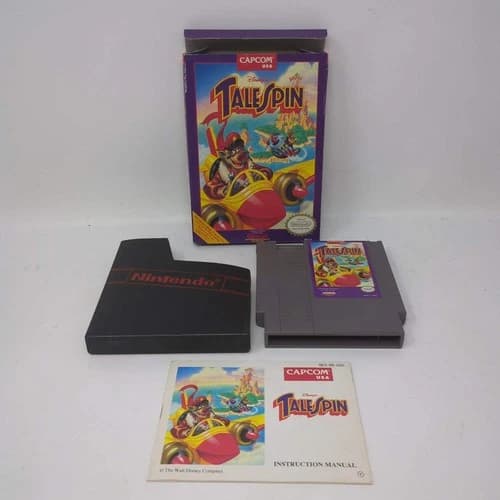 TaleSpin (Nintendo NES, 1991) Box and Manual