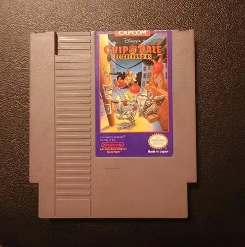Disney's Chip 'N Dale: Rescue Rangers (Nintendo NES) Tested Works Authentic