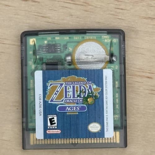 Authentic Tested GameBoy Color The Legend Of Zelda: Oracles Of Ages-New Battery