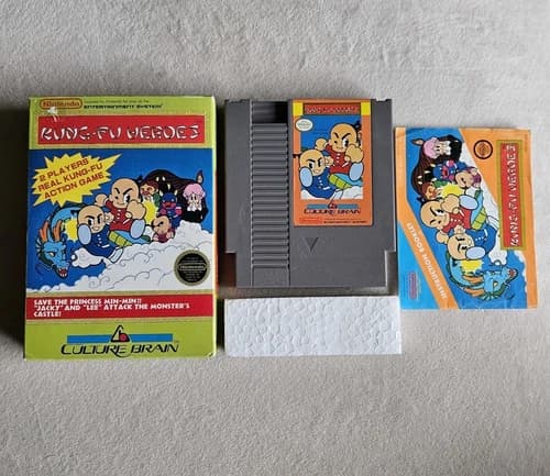 KUNG-FU HEROES NINTENDO NES COMPLETE IN BOX