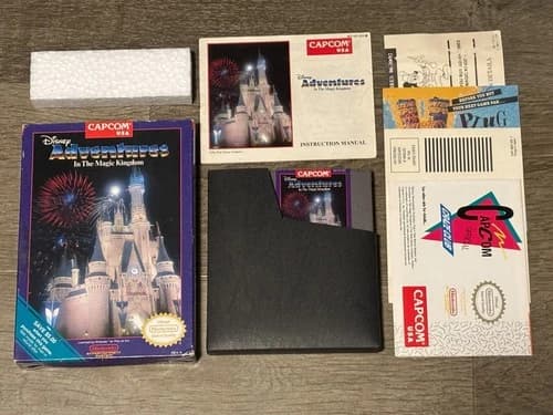 Disney Adventures in the Magic Kingdom Nintendo Nes Complete CIB Authentic Great