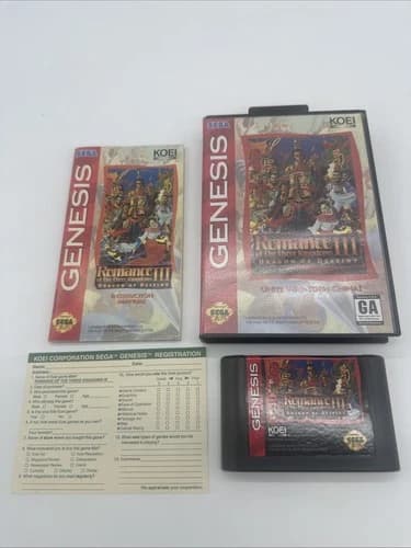 Romance of the Three Kingdoms III: Dragon of Destiny (Sega Genesis, 1993)