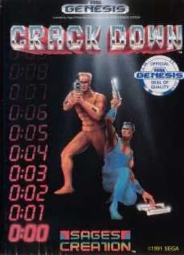 Crack Down - Sega Genesis Game Complete