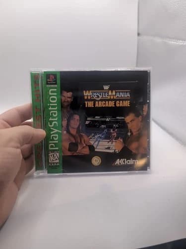 WWF WrestleMania The Arcade Game Playstation 1 PS1 Complete in Box