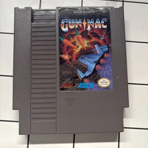 GUN-NAC NES CART ONLY - AUTHENTIC TESTED & WORKING COLLECTOR CONDITION