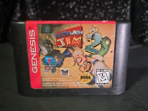Earthworm Jim 2~Sega Genesis, 1996~Authentic and Tested~Loose