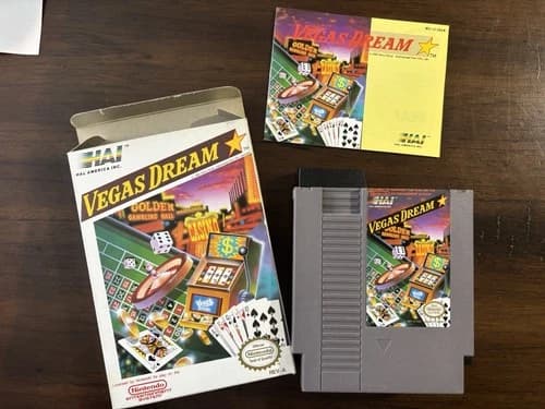 Vegas Dream Nintendo (NES, 1985) With Manual And Box