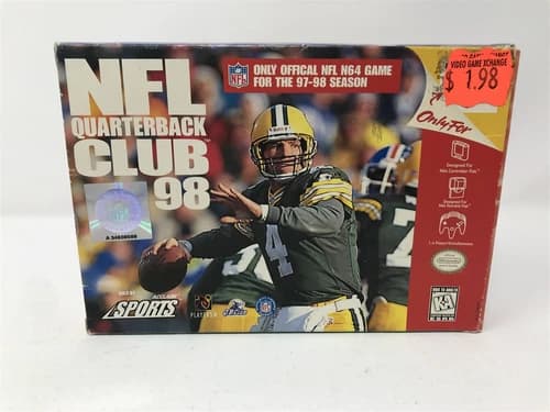 NFL Quarterback Club 98 - Nintendo 64 N64 - Complete In Box CIB