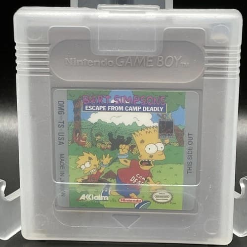 Bart Simpson's Escape From Camp Deadly (Nintendo Game Boy) AUTHENTIC and Tested