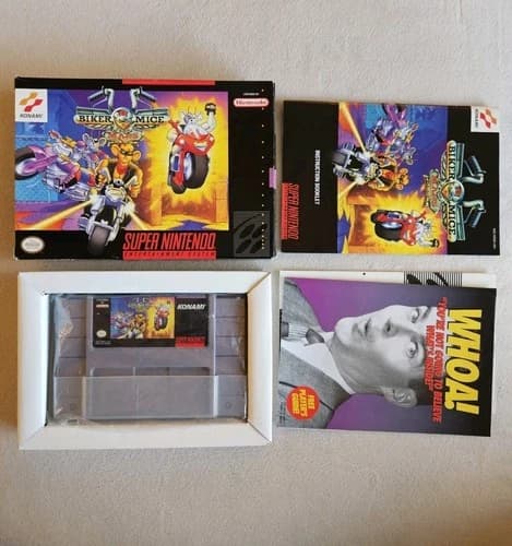 BIKER MICE FROM MARS SNES SUPER NINTENDO COMPLETE IN BOX W/ INSERTS
