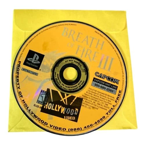 Sony PlayStation 1 PS1 Disc Only Tested Breath of Fire III 3 CF