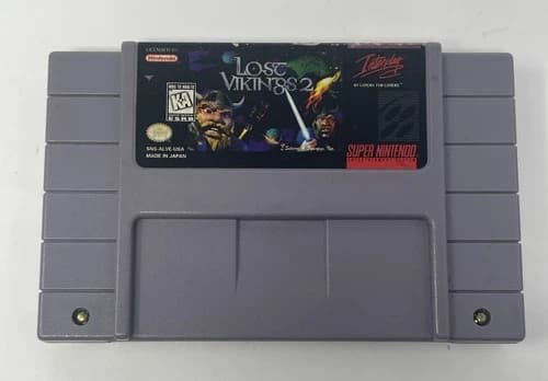 The Lost Vikings 2 Super Nintendo SNES Authentic Cartridge Only - Tested
