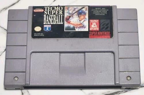 Tecmo Super Baseball (Super Nintendo SNES, 1994) – Cartridge Only, Tested