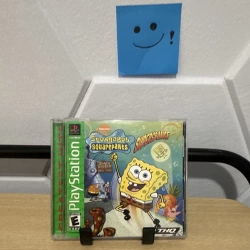 SpongeBob SquarePants SuperSponge CIB PlayStation 1 Greatest Hits Manual