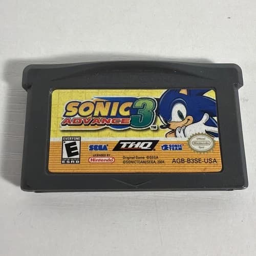 Nintendo Game Boy Advance Sonic Advance 3 Cartridge Only
