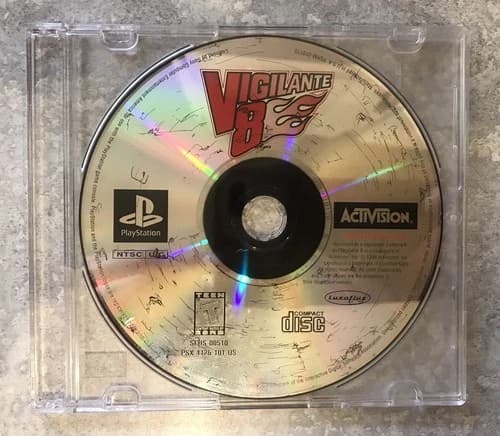 Vigilante 8 ( Sony PlayStation 1, 1998 ) PS1 Disc Only Fast Shipping Racing Game