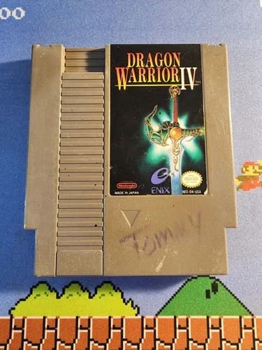Dragon Warrior IV Nintendo NES Authentic Tested free shipping