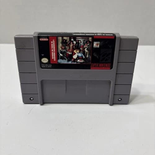Where in Time Is Carmen Sandiego? Game Cartridge Super Nintendo SNES