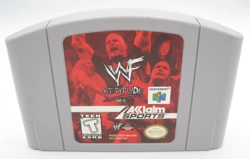 WWF Attitude Get It (Nintendo 64, 1999) N64 Tested & Works