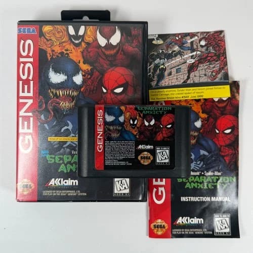 Separation Anxiety Sega Genesis Complete w/ Manual CIB - AMAZING CONDITION