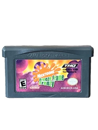Nicktoons Freeze Frame Frenzy GBA Game Nintendo Gameboy Advance Nickelodeon Fam